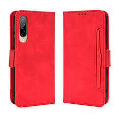 Funda de Cuero Cartera con Soporte Carcasa BY3 para HTC Desire 22 Pro 5G Rojo