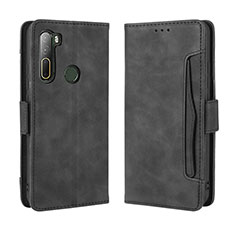 Funda de Cuero Cartera con Soporte Carcasa BY3 para HTC U20 5G Negro