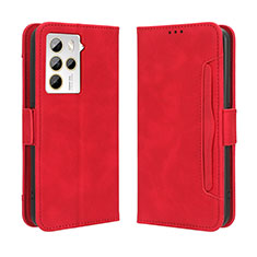 Funda de Cuero Cartera con Soporte Carcasa BY3 para HTC U23 Pro 5G Rojo