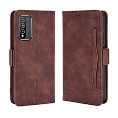 Funda de Cuero Cartera con Soporte Carcasa BY3 para Huawei Honor 10X Lite Marron