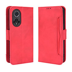 Funda de Cuero Cartera con Soporte Carcasa BY3 para Huawei Honor 50 Pro 5G Rojo