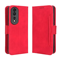 Funda de Cuero Cartera con Soporte Carcasa BY3 para Huawei Honor 80 Pro Flat 5G Rojo