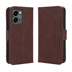 Funda de Cuero Cartera con Soporte Carcasa BY3 para Huawei Honor 80 SE 5G Marron