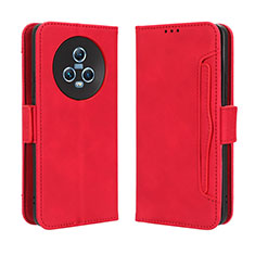 Funda de Cuero Cartera con Soporte Carcasa BY3 para Huawei Honor Magic5 5G Rojo