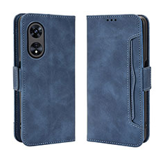 Funda de Cuero Cartera con Soporte Carcasa BY3 para Huawei Honor X5 Plus Azul