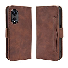 Funda de Cuero Cartera con Soporte Carcasa BY3 para Huawei Honor X5 Plus Marron