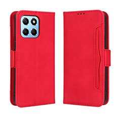 Funda de Cuero Cartera con Soporte Carcasa BY3 para Huawei Honor X6 5G Rojo