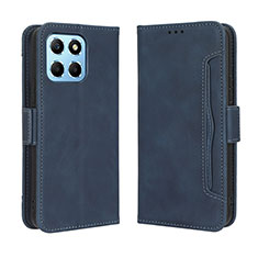 Funda de Cuero Cartera con Soporte Carcasa BY3 para Huawei Honor X6 Azul