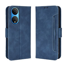 Funda de Cuero Cartera con Soporte Carcasa BY3 para Huawei Honor X7 Azul