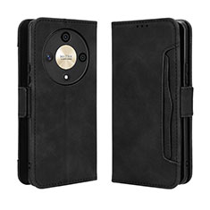 Funda de Cuero Cartera con Soporte Carcasa BY3 para Huawei Honor X9b 5G Negro