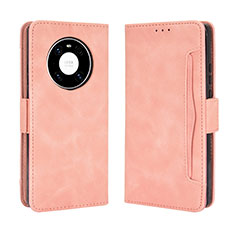 Funda de Cuero Cartera con Soporte Carcasa BY3 para Huawei Mate 40 Rosa