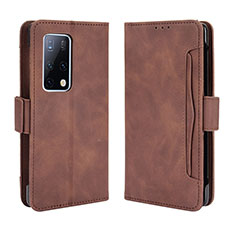 Funda de Cuero Cartera con Soporte Carcasa BY3 para Huawei Mate X2 Marron