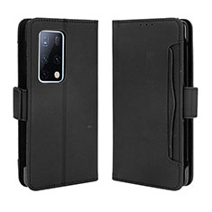 Funda de Cuero Cartera con Soporte Carcasa BY3 para Huawei Mate X2 Negro