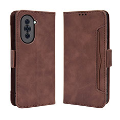 Funda de Cuero Cartera con Soporte Carcasa BY3 para Huawei Nova 10 Marron