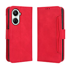 Funda de Cuero Cartera con Soporte Carcasa BY3 para Huawei Nova 10 SE Rojo