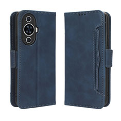 Funda de Cuero Cartera con Soporte Carcasa BY3 para Huawei Nova 11 Azul