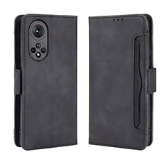 Funda de Cuero Cartera con Soporte Carcasa BY3 para Huawei Nova 9 Negro