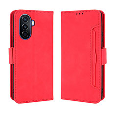 Funda de Cuero Cartera con Soporte Carcasa BY3 para Huawei Nova Y70 Plus Rojo