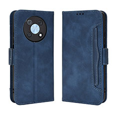 Funda de Cuero Cartera con Soporte Carcasa BY3 para Huawei Nova Y90 Azul