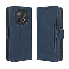 Funda de Cuero Cartera con Soporte Carcasa BY3 para Huawei Nova Y91 Azul