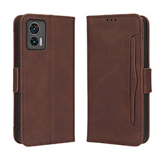 Funda de Cuero Cartera con Soporte Carcasa BY3 para Motorola Moto Edge 30 Neo 5G Marron