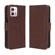 Funda de Cuero Cartera con Soporte Carcasa BY3 para Motorola Moto G Stylus (2023) 5G Marron