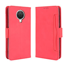 Funda de Cuero Cartera con Soporte Carcasa BY3 para Nokia 6.3 Rojo