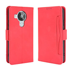 Funda de Cuero Cartera con Soporte Carcasa BY3 para Nokia 7.3 Rojo