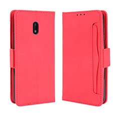 Funda de Cuero Cartera con Soporte Carcasa BY3 para Nokia C01 Plus Rojo