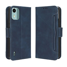 Funda de Cuero Cartera con Soporte Carcasa BY3 para Nokia C12 Azul