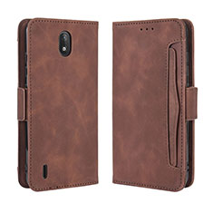 Funda de Cuero Cartera con Soporte Carcasa BY3 para Nokia C2 Marron