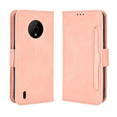 Funda de Cuero Cartera con Soporte Carcasa BY3 para Nokia C200 Rosa