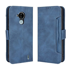 Funda de Cuero Cartera con Soporte Carcasa BY3 para Nokia C30 Azul