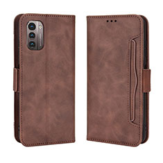 Funda de Cuero Cartera con Soporte Carcasa BY3 para Nokia G21 Marron