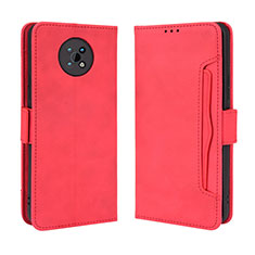 Funda de Cuero Cartera con Soporte Carcasa BY3 para Nokia G50 5G Rojo