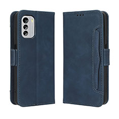 Funda de Cuero Cartera con Soporte Carcasa BY3 para Nokia G60 5G Azul