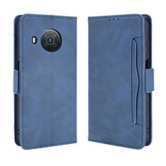 Funda de Cuero Cartera con Soporte Carcasa BY3 para Nokia X100 5G Azul