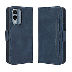 Funda de Cuero Cartera con Soporte Carcasa BY3 para Nokia X30 5G Azul