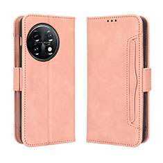 Funda de Cuero Cartera con Soporte Carcasa BY3 para OnePlus 11R 5G Rosa