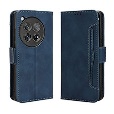 Funda de Cuero Cartera con Soporte Carcasa BY3 para OnePlus 12 5G Azul