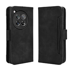 Funda de Cuero Cartera con Soporte Carcasa BY3 para OnePlus 12 5G Negro