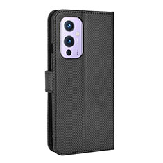 Funda de Cuero Cartera con Soporte Carcasa BY3 para OnePlus 9 5G Negro