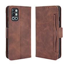 Funda de Cuero Cartera con Soporte Carcasa BY3 para OnePlus 9R 5G Marron