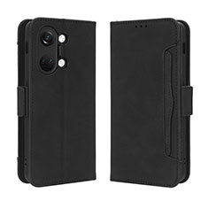 Funda de Cuero Cartera con Soporte Carcasa BY3 para OnePlus Ace 2V 5G Negro