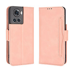 Funda de Cuero Cartera con Soporte Carcasa BY3 para OnePlus Ace 5G Rosa