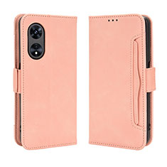 Funda de Cuero Cartera con Soporte Carcasa BY3 para Oppo A1 5G Rosa