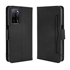 Funda de Cuero Cartera con Soporte Carcasa BY3 para Oppo A53s 5G Negro