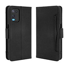 Funda de Cuero Cartera con Soporte Carcasa BY3 para Oppo A54 4G Negro