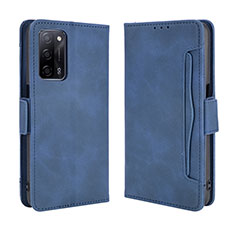 Funda de Cuero Cartera con Soporte Carcasa BY3 para Oppo A55 5G Azul