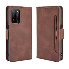 Funda de Cuero Cartera con Soporte Carcasa BY3 para Oppo A55 5G Marron